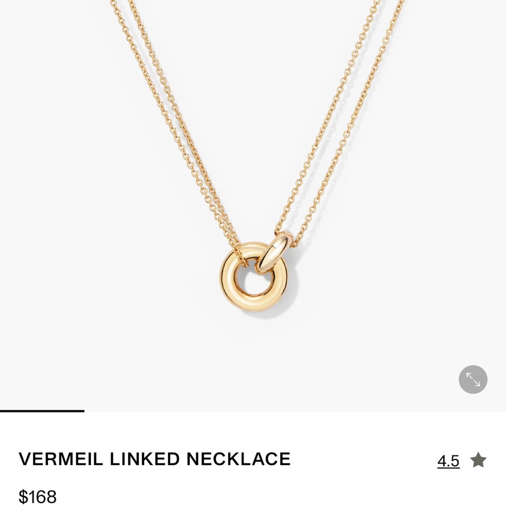 Mejuri 18K Gold Vermeil Necklace 16-18”